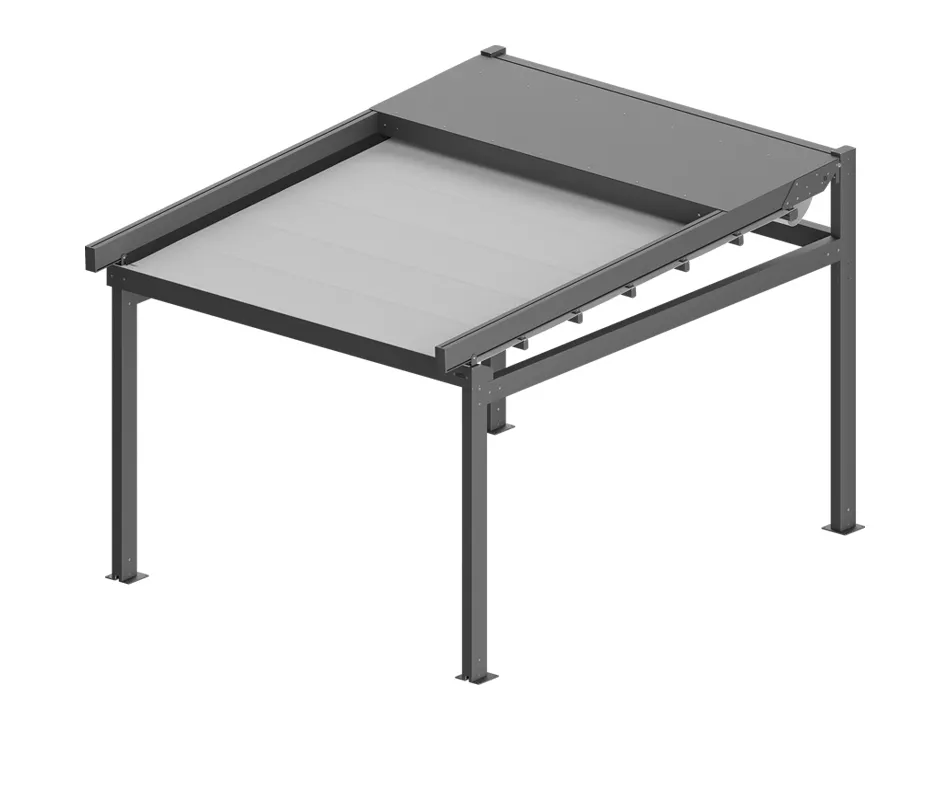Pergola toit oblique